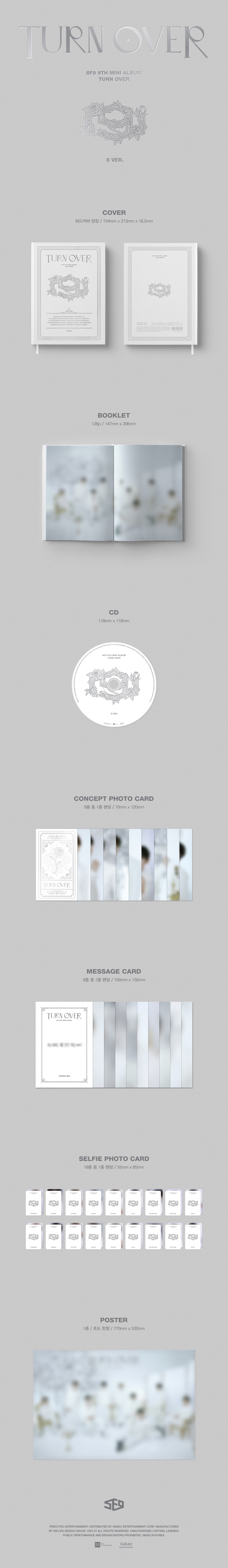 ktown4u.com : SF9 - 9TH MINI ALBUM [TURN OVER] (Random Ver.)